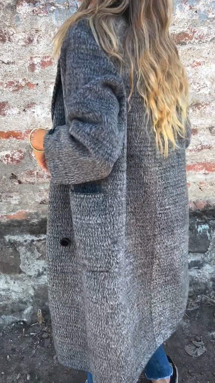 Drune | Lange Jacke mit Doppelknopfverschluss Zeitloses Design Elegante Passform