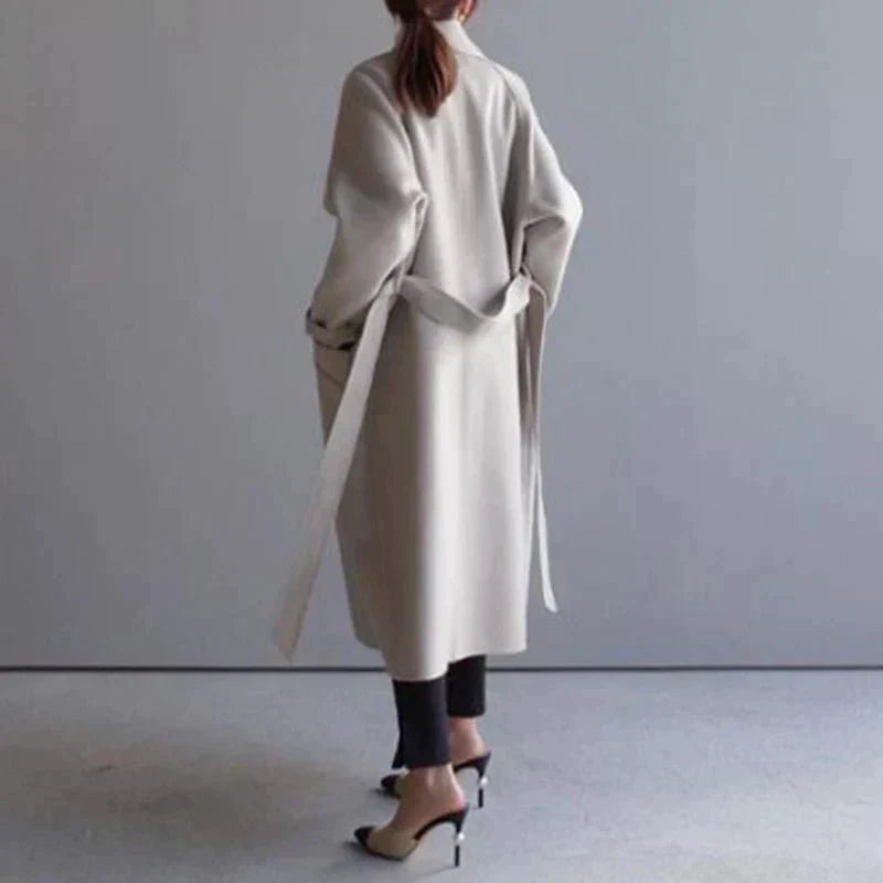 Drune | Langer Trenchcoat Jas Kaschmir Damen