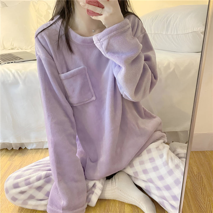 Drune | Kuscheliges Fleece-Pyjama-Set