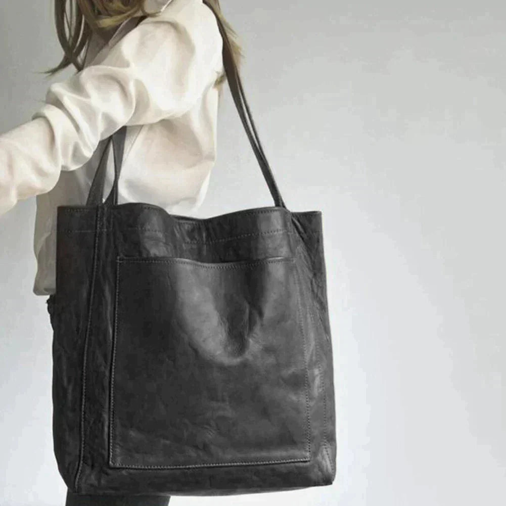 Drune | Damenmode Weiche PU-Ledertasche mit großer Kapazität