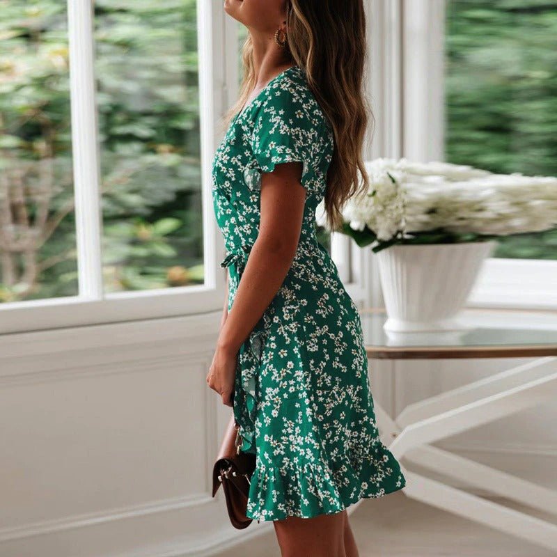 Florales Wickelkleid