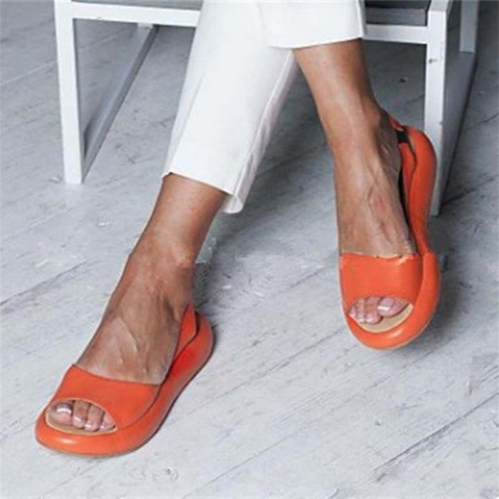Drune | Schicke Offene-Teen Slingback Sandalen für Damen