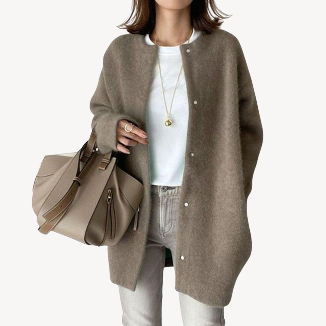 Drune | Damen Knopfleiste Strickjacke
