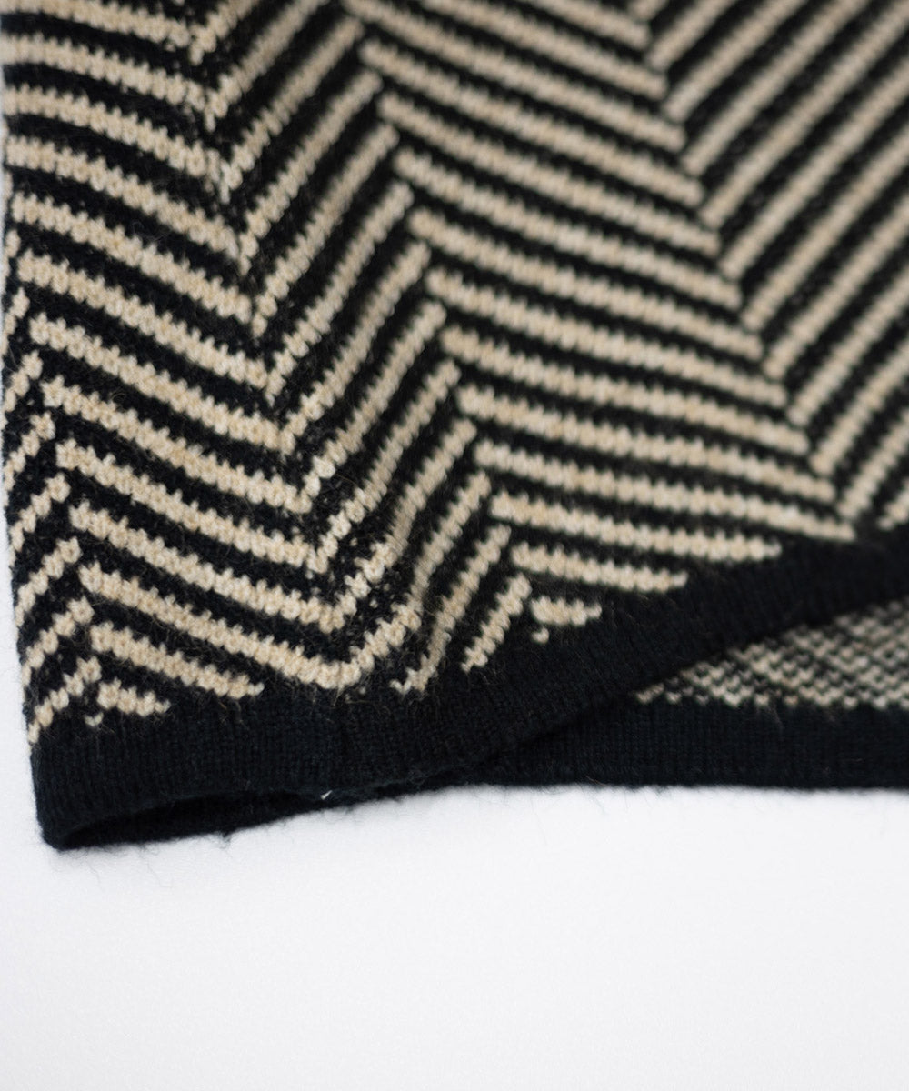 Drune | Retro Farbblock Halbturtleneck Pullover