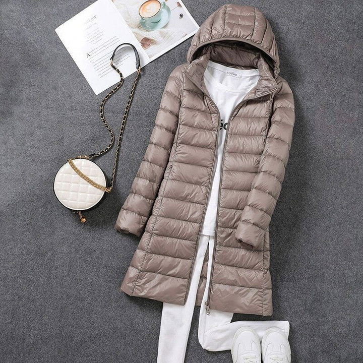 Drune | Lang Daunenjacke Angenehm Warm & Stilvoll