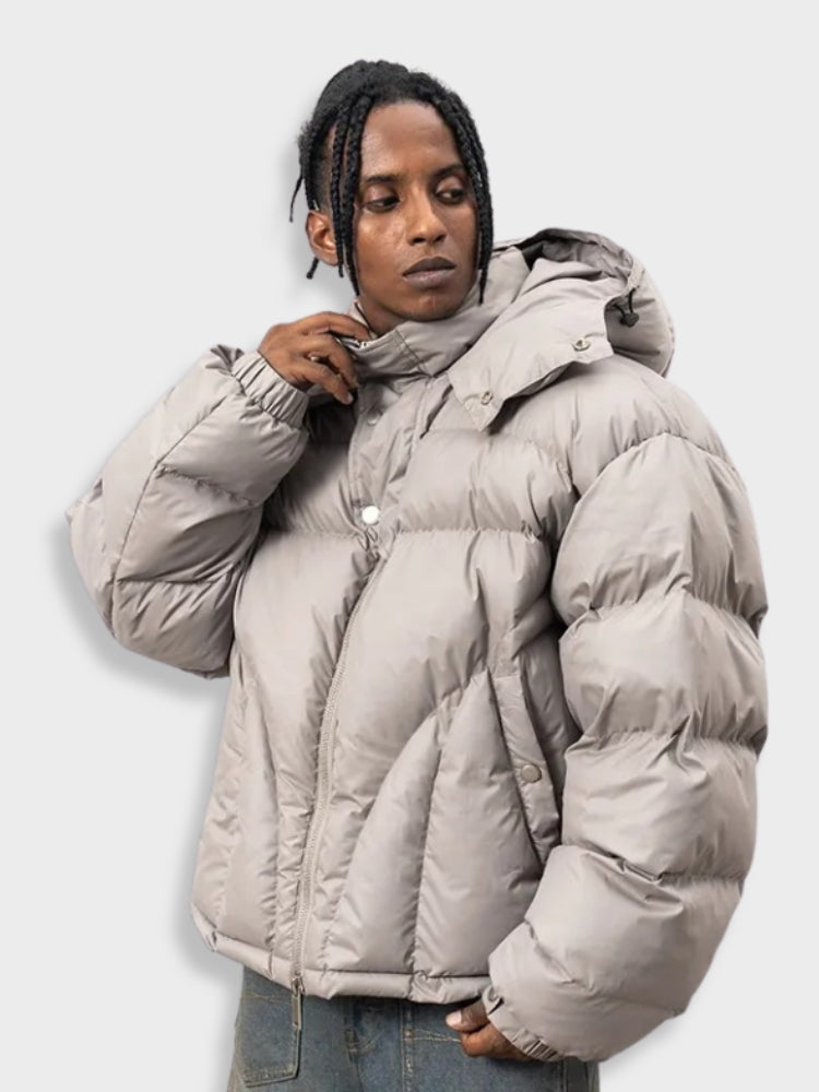 Drune | Warme Herrenjacke mit Kapuze