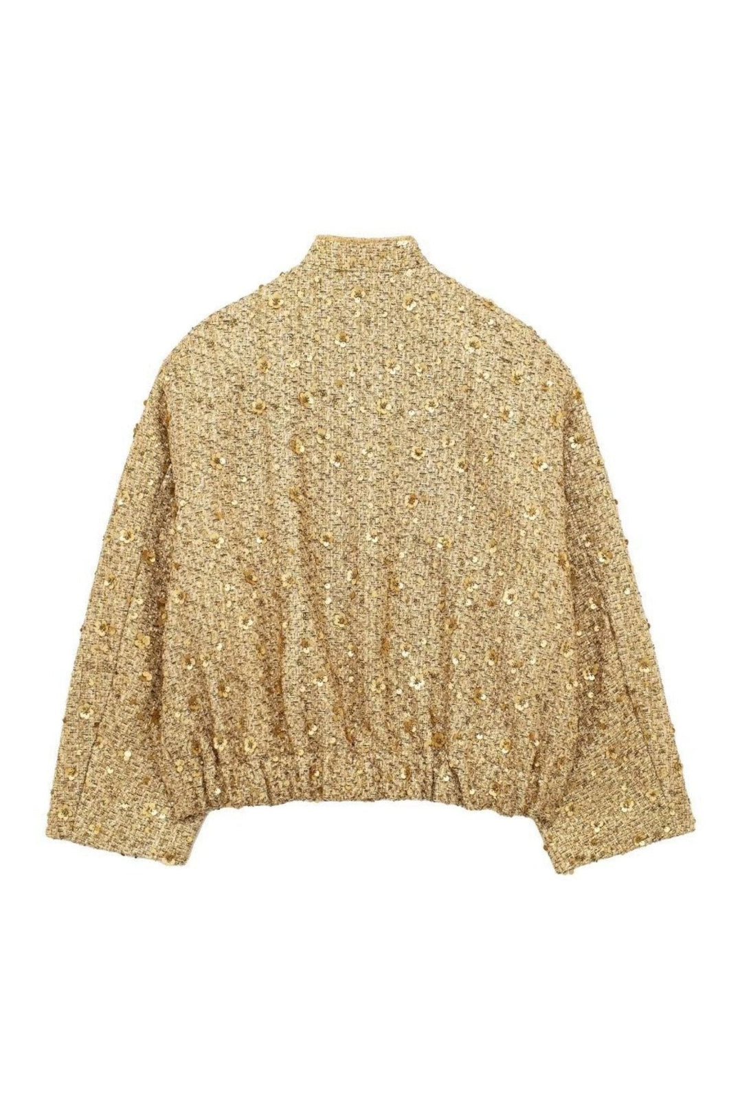 Drune | Kragen Metallic Pailletten Jacke