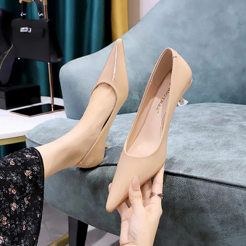 Drune | Damen Kitten Heels Schwarz