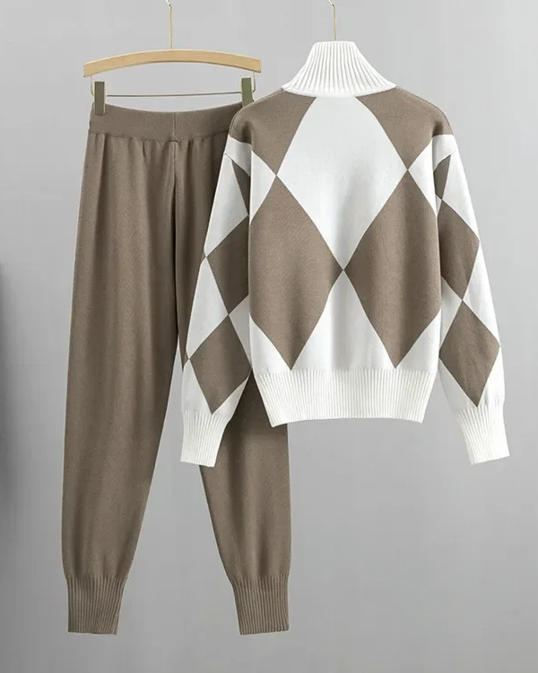 Drune | Argyle Strick Set