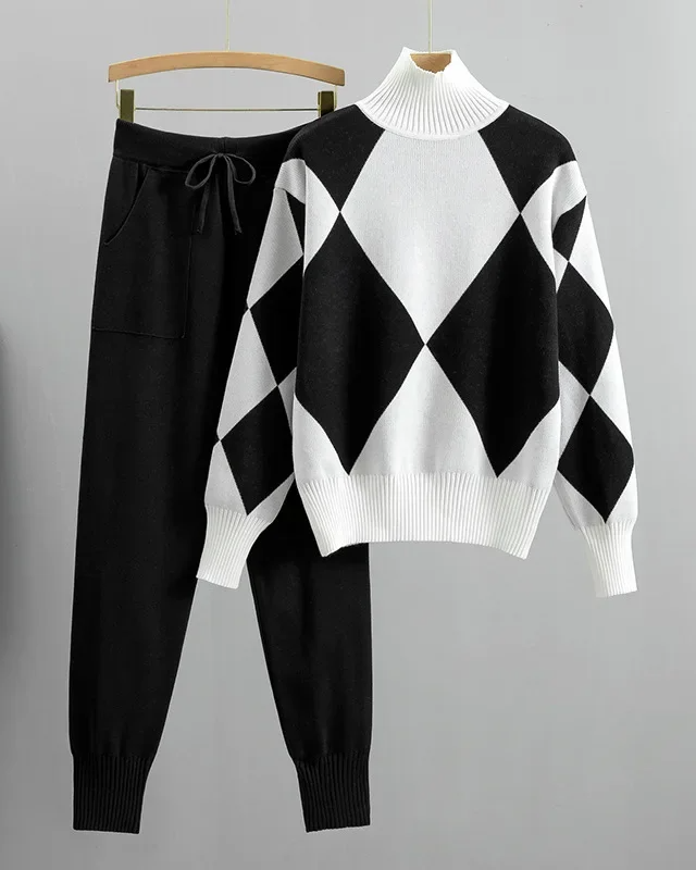 Drune | Argyle Strick Set