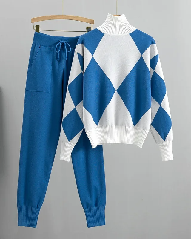Drune | Argyle Strick Set