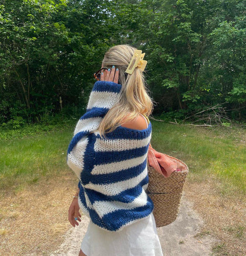 Drune | Geflochtene und gestreifte oversized Damenpullover