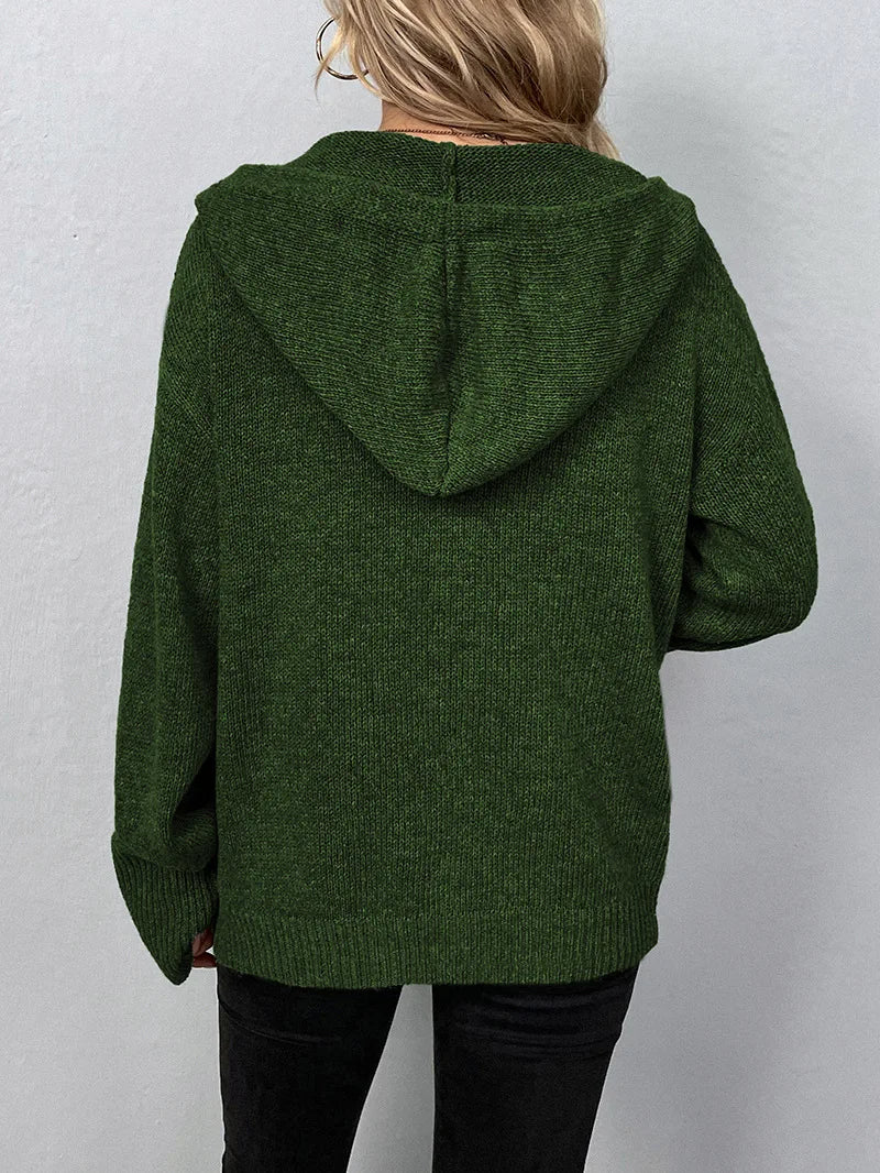 Drune | Strickcardigan mit Kapuze