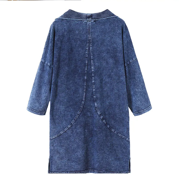 Drune | Strickdenimjacke Curve Plus Size