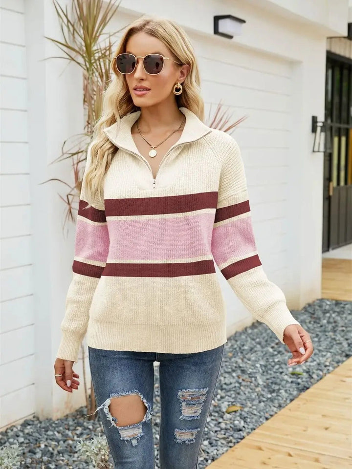 Drune | Strick-Half-Zip-Pullover