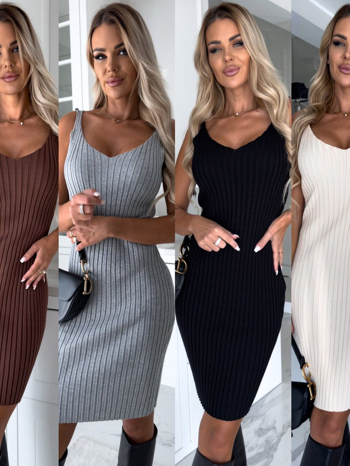 Drune - Ärmelloses Kleid mit passendem Pullover