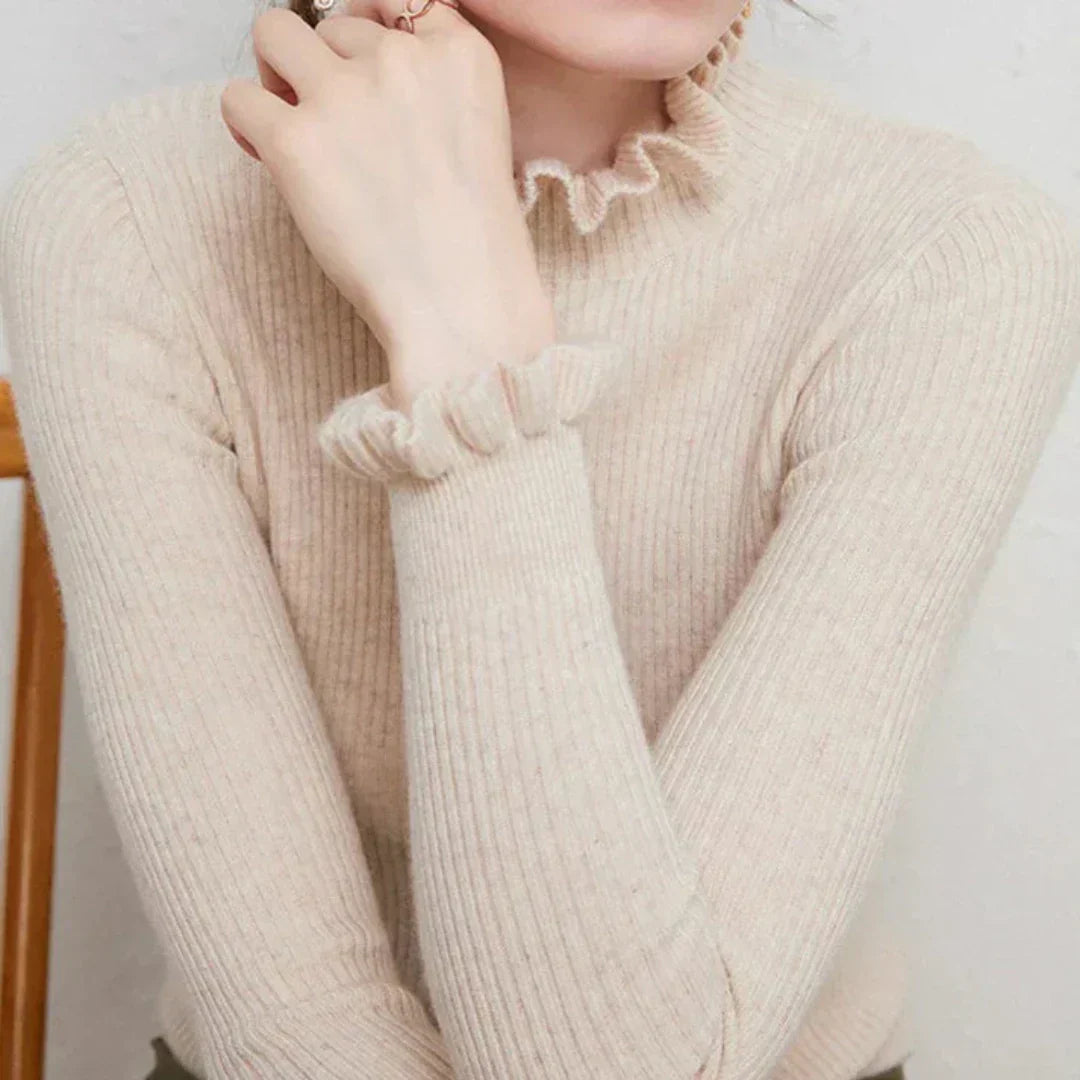 Drune | Pullover aus Strick für Frauen mit Kragen