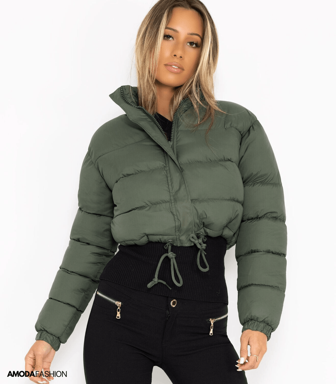 Pufferjacke mit Kordelzug