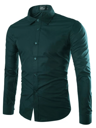 Drune | Lässiges Bügelfreies Slim Fit Herrenhemd
