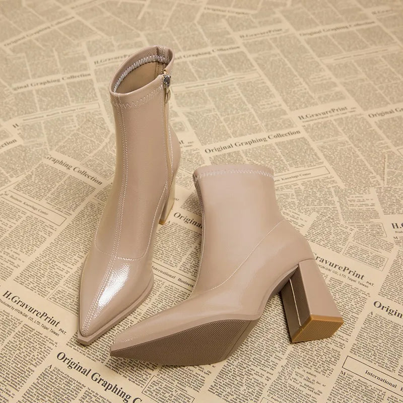 Drune | Damen-Stiefeletten mit hohem Absatz