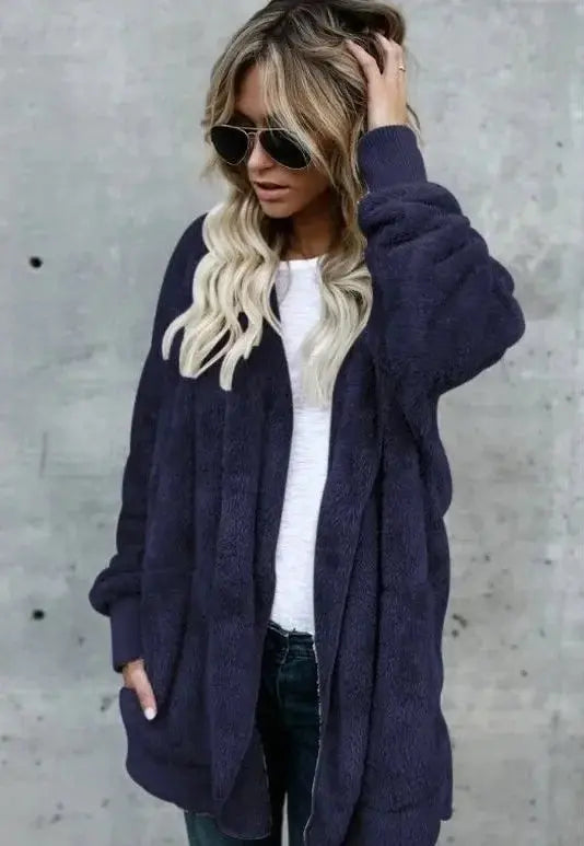 Drune | Warme Teddy Fleecejacke