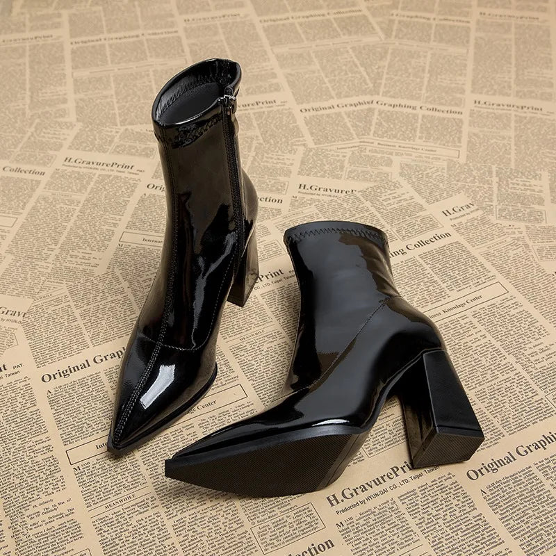 Drune | Damen-Stiefeletten mit hohem Absatz