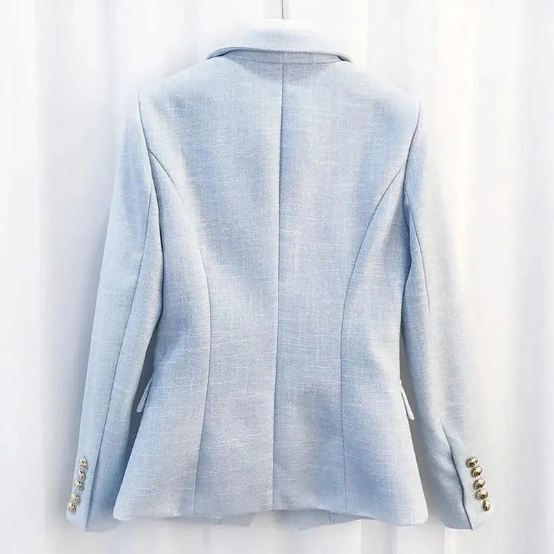 Drune | La Douce Doppelreiher Blazer Damen - Lässig - Uni-Einfarbig