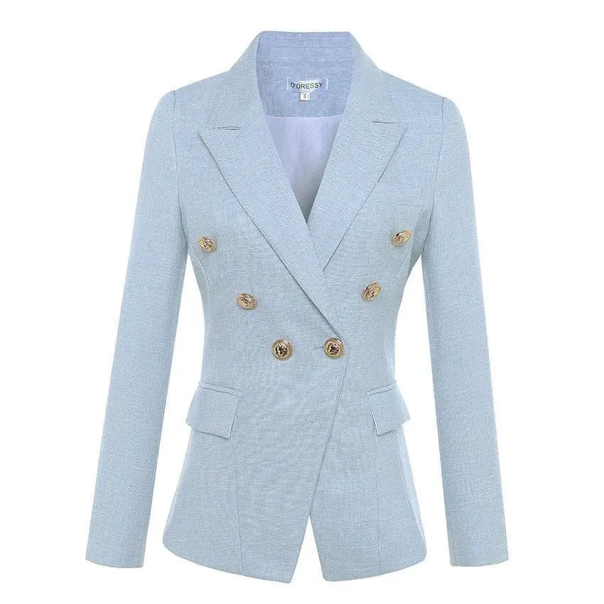 Drune | La Douce Doppelreiher Blazer Damen - Lässig - Uni-Einfarbig