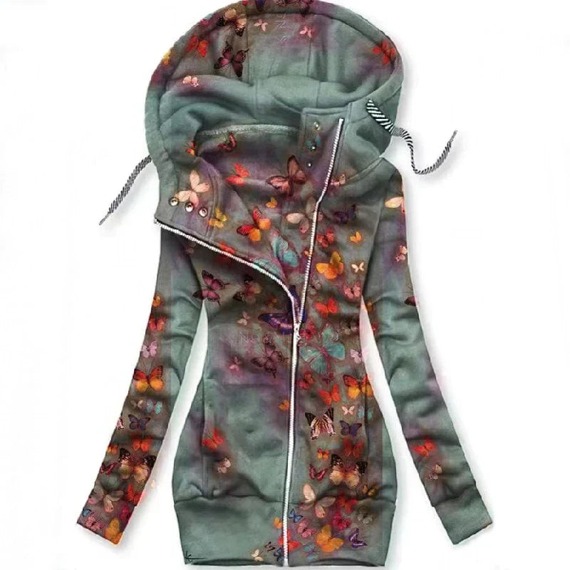 Drune | Damen Schmetterlings Kunst Cardigan