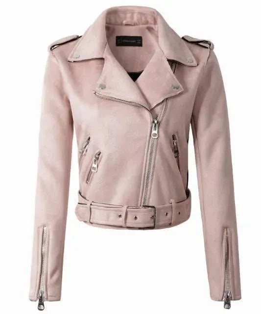Drune | Damen Biker Wildlederjacke