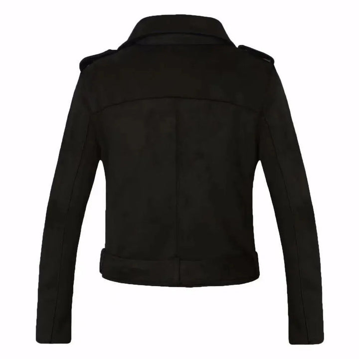 Drune | Damen Biker Wildlederjacke