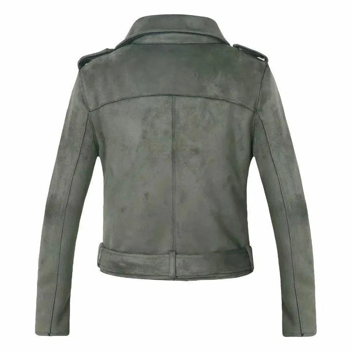 Drune | Damen Biker Wildlederjacke