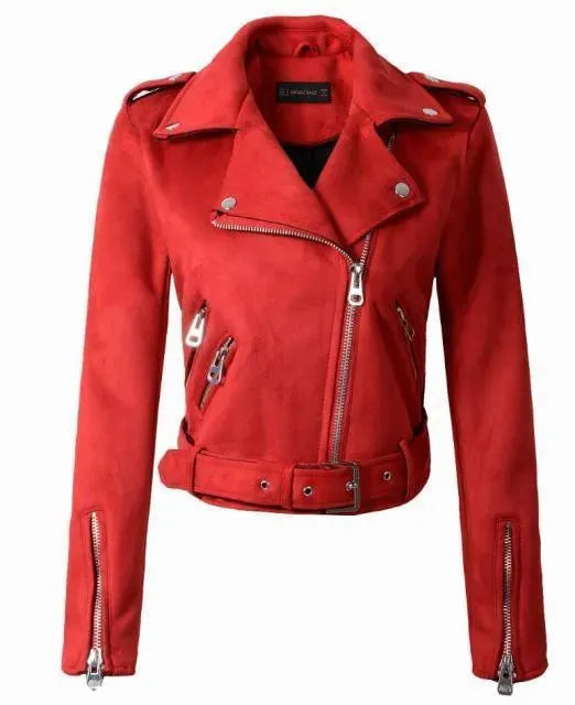 Drune | Damen Biker Wildlederjacke