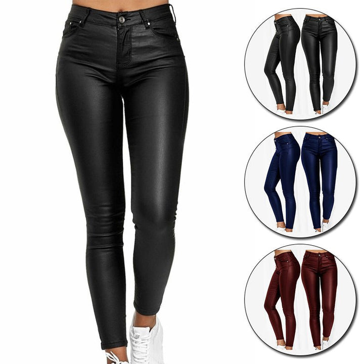 Drune | Hose - Stilvolle Leder Damenhose für Einen Zeitlosen Look