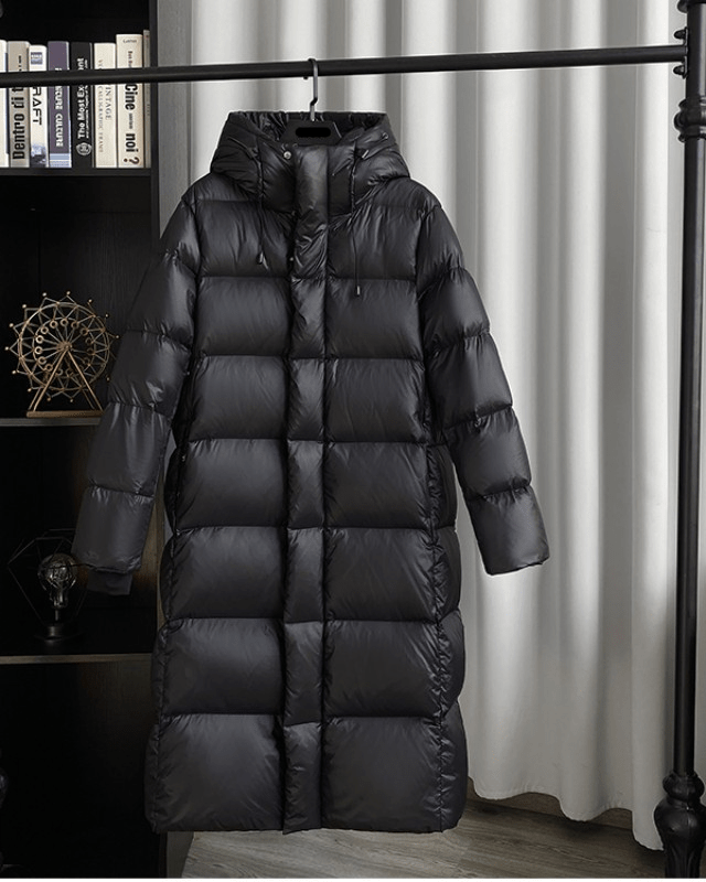 Drune | Langer Puffer Mantel - Ultra-Warm & Winddicht - Mit Kapuze - Winteroberbekleidung