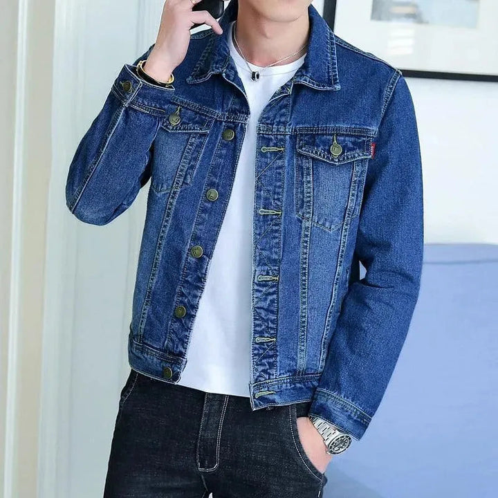 Drune | Revers Denim Jacke Herren