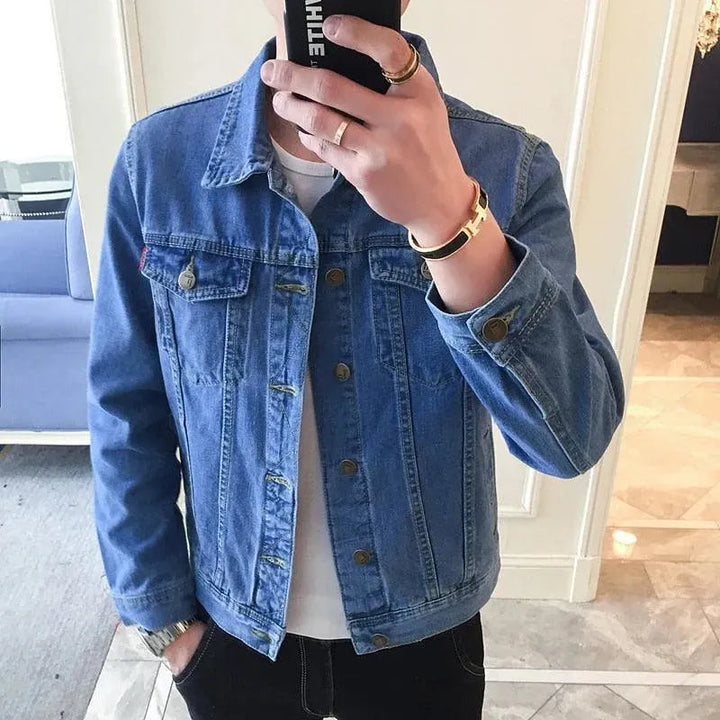 Drune | Revers Denim Jacke Herren