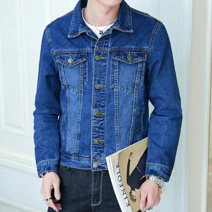 Drune | Revers Denim Jacke Herren