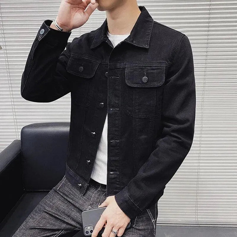 Drune | Revers Denim Jacke Herren