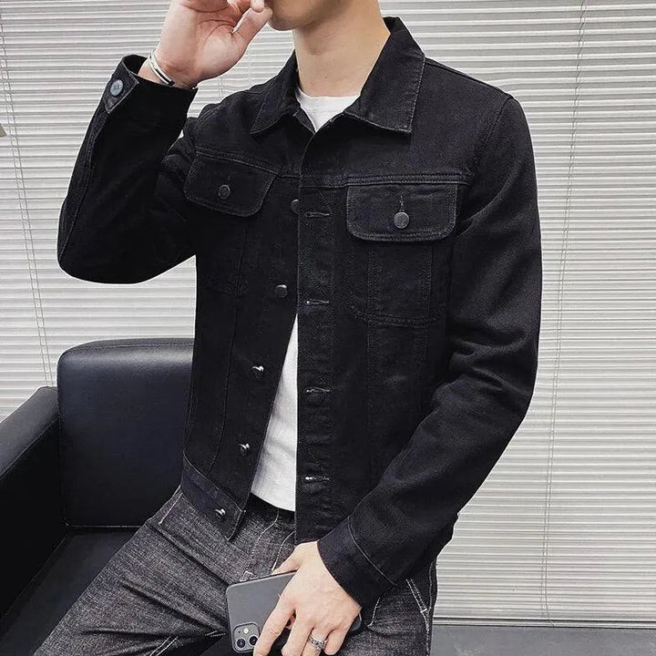 Drune | Revers Denim Jacke Herren