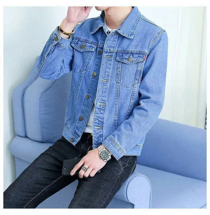 Drune | Revers Denim Jacke Herren