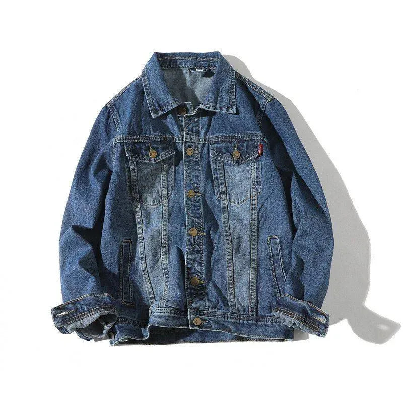 Drune | Revers Denim Jacke Herren