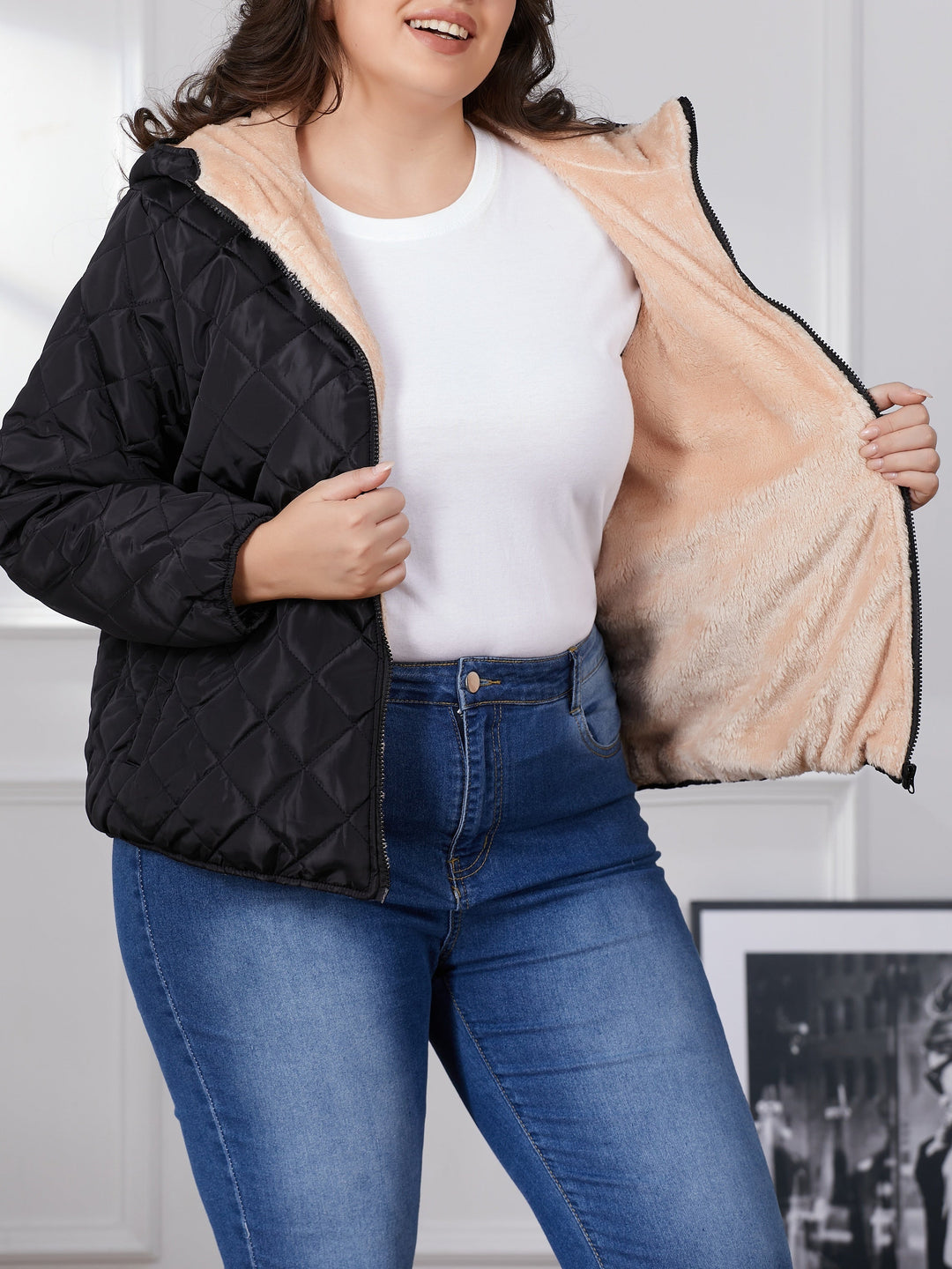 Drune | Schwarze Jacke Mit Langarm - Winter