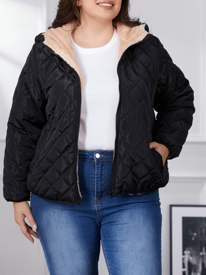 Drune | Schwarze Jacke Mit Langarm - Winter
