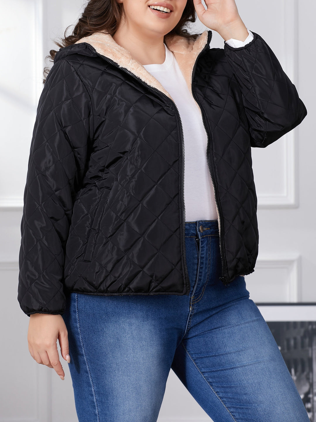 Drune | Schwarze Jacke Mit Langarm - Winter