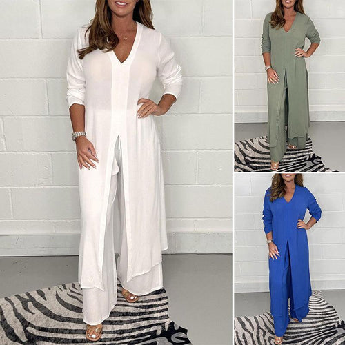Drune | Set aus langem Top und passender Hose für die Freizeit