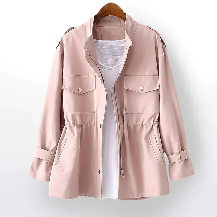 Drune | Figurbetonter langer Trenchcoat für Frauen