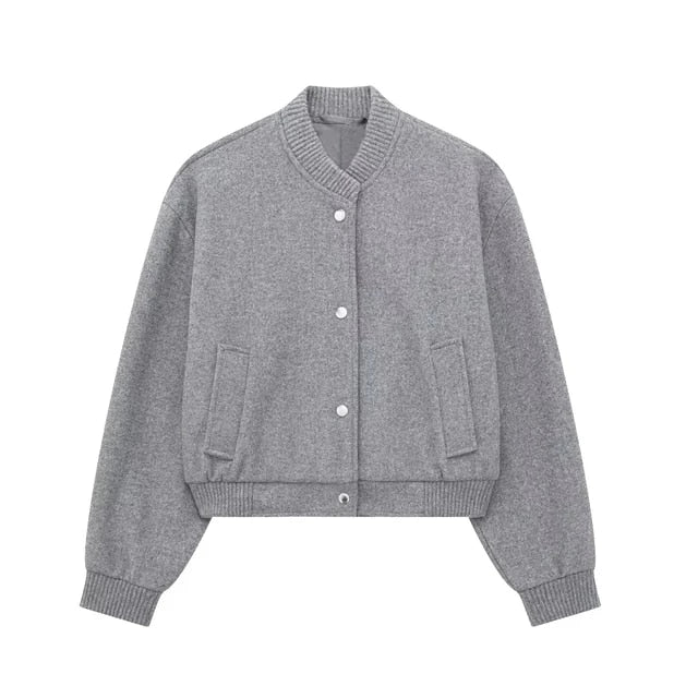 Drune - Damen cropped Bomberjacke für lässigen Streetstyle