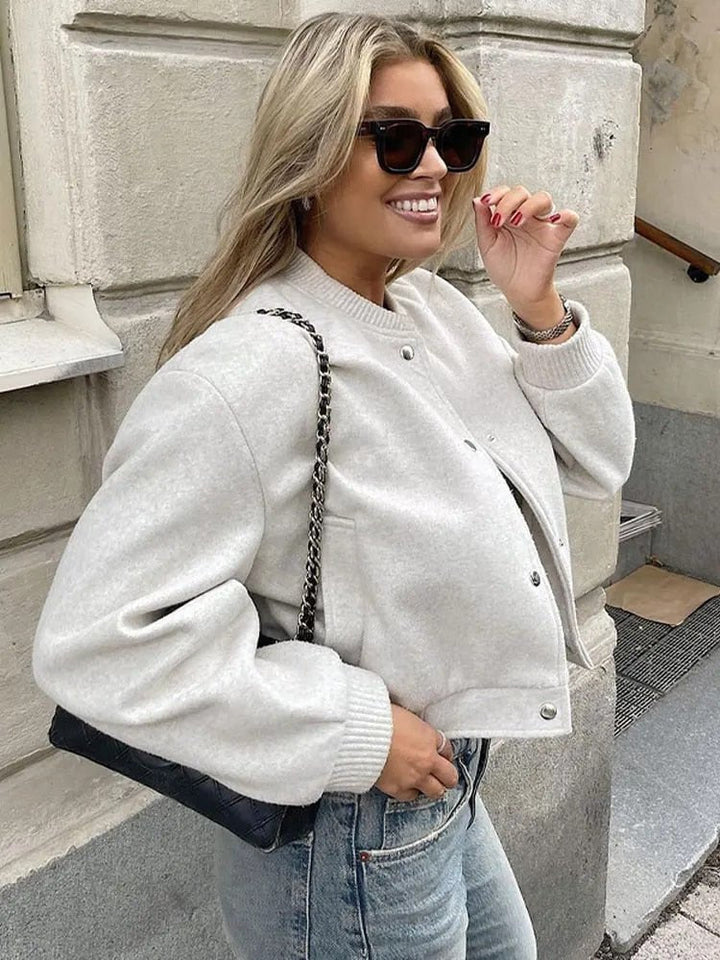 Drune - Damen cropped Bomberjacke für lässigen Streetstyle