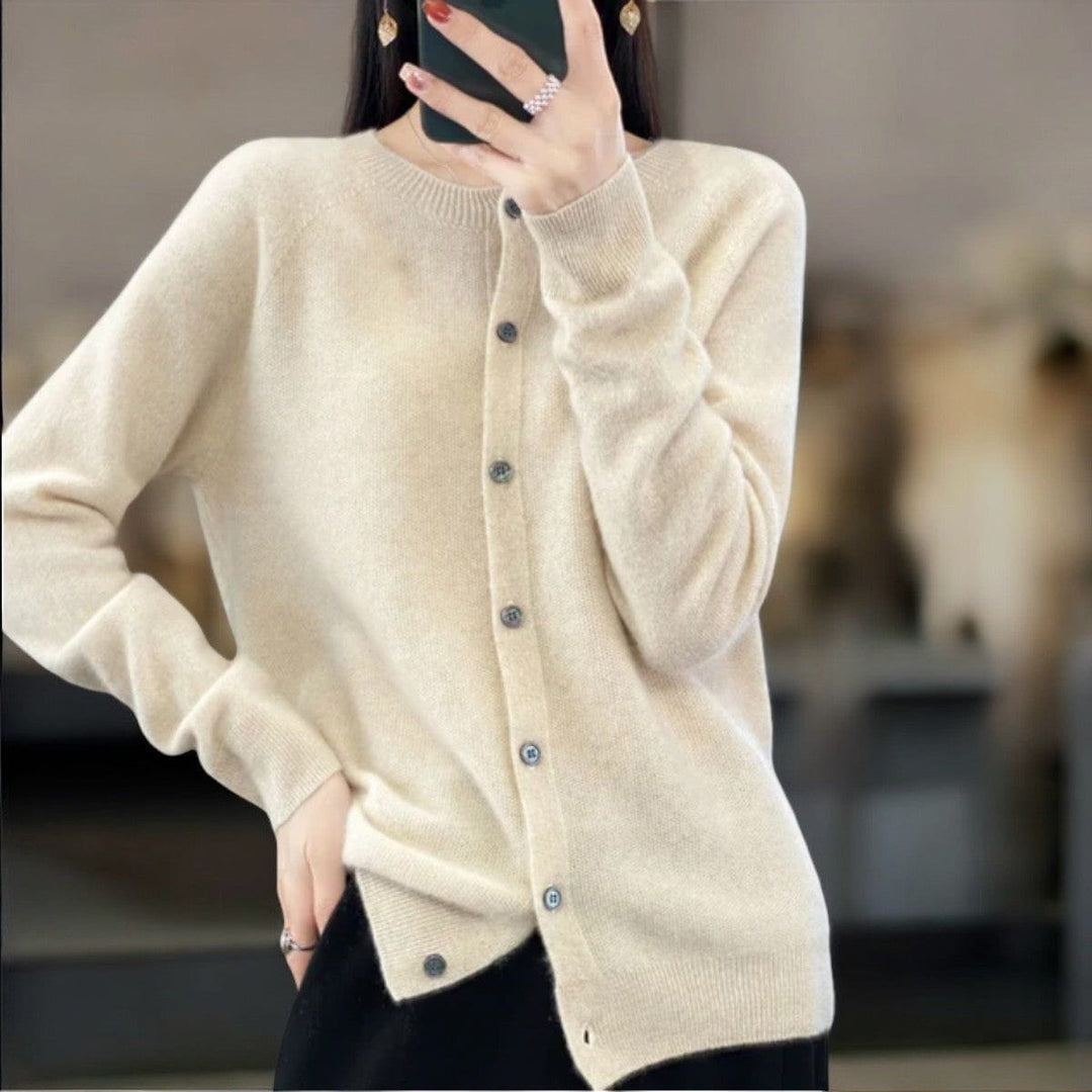 Drune | Weicher Wolle Cardigan mit Knöpfen & Eleganter Komfort und Stil